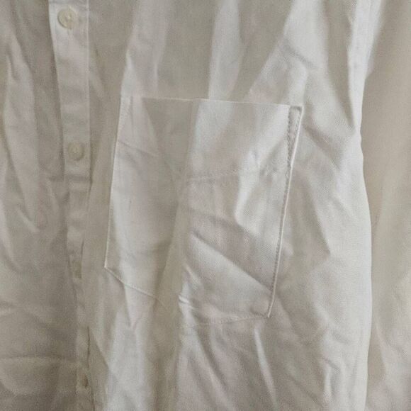 NWOT True Classic Long Sleeve Oxford Button Down Shirt - Picture 8 of 9